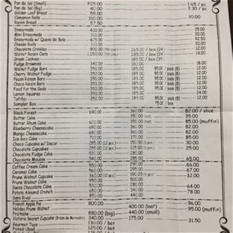 becky's kitchen price list 2024|Becky's Kitchen, Manila .